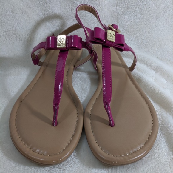 BCBGeneration | Shoes | Bcbg Kalinda Hot Pink Thong Sandals Size 75 | Poshmark